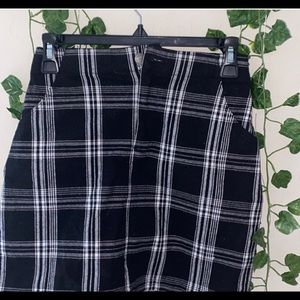 plaid skirt